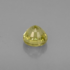 0.75캐럿 천연 녹빛 골든 그로슐라 가넷, 라운드 컷, 4.88 mm, VS-SI