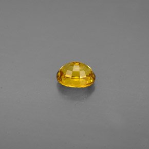 0.73캐럿 천연 녹빛 골든 그로슐라 가넷, 타원형 컷, 5.6×4.6 mm, VVS-VS