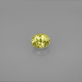 0.64캐럿 천연 골든 그린 그로슐라 가넷, 타원형 컷, 5.2×4.3 mm, VS-SI