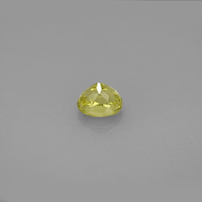 0.64캐럿 천연 골든 그린 그로슐라 가넷, 타원형 컷, 5.2×4.3 mm, VS-SI