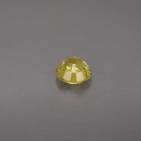 0.61캐럿 천연 골든 그로슐라 가넷, 라운드 컷, 4.96 mm, VS