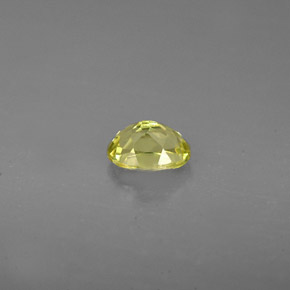 0.71캐럿 천연 골든 그린 그로슐라 가넷, 타원형 컷, 5.9×4.3 mm, VVS-VS