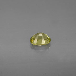 0.49캐럿 천연 골든 그린 그로슐라 가넷, 타원형 컷, 5.3×4 mm, VS