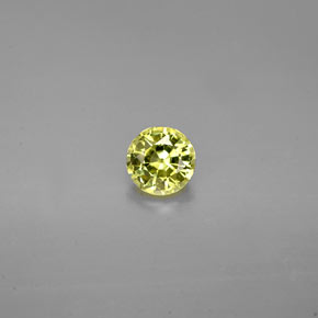 0.49캐럿 천연 라이트 그린 그로슐라 가넷, 라운드 컷, 4.67 mm, VVS