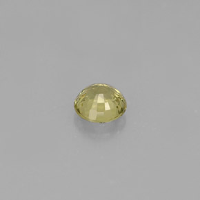 0.43캐럿 천연 골든 그린 그로슐라 가넷, 라운드 컷, 4.39 mm, VS