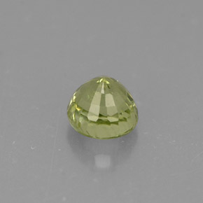 0.50캐럿 천연 골든 그린 그로슐라 가넷, 라운드 컷, 4.27 mm, VS
