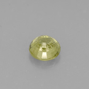 0.40캐럿 천연 골든 그린 그로슐라 가넷, 라운드 컷, 4.37 mm, VS