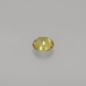0.37캐럿 천연 골든 그린 그로슐라 가넷, 라운드 컷, 4.26 mm, VVS-VS