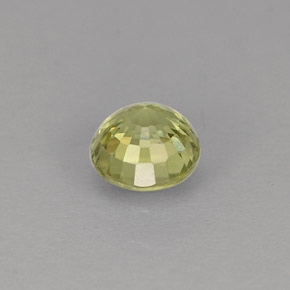 0.49캐럿 천연 골든 그린 그로슐라 가넷, 라운드 컷, 4.51 mm, VVS-VS