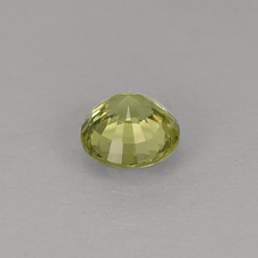 0.46캐럿 천연 골든 그린 그로슐라 가넷, 라운드 컷, 4.60 mm, VVS-VS