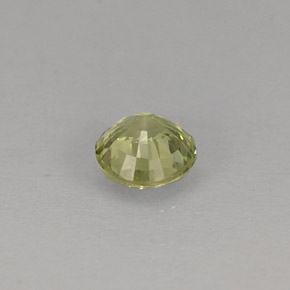 0.35캐럿 천연 골든 그린 그로슐라 가넷, 라운드 컷, 4.21 mm, VVS-VS