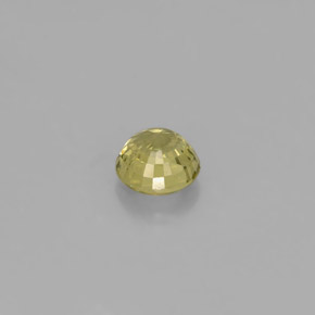 0.54캐럿 천연 골든 그린 그로슐라 가넷, 라운드 컷, 4.61 mm, VS