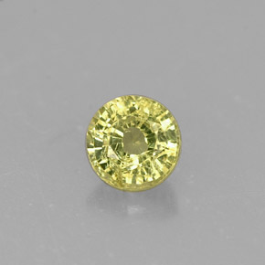 0.46캐럿 천연 골든 그린 그로슐라 가넷, 라운드 컷, 4.34 mm, VS-SI