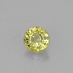 0.46캐럿 천연 골든 그린 그로슐라 가넷, 라운드 컷, 4.34 mm, VS-SI