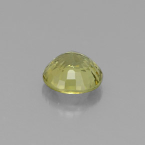 0.54캐럿 천연 라임 그린 그로슐라 가넷, 라운드 컷, 4.75 mm, VS