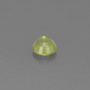 0.55캐럿 천연 라임 그린 그로슐라 가넷, 라운드 컷, 4.61 mm, VS