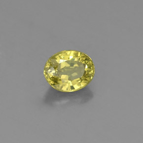 0.47캐럿 천연 라임 그린 그로슐라 가넷, 타원형 컷, 4.9×4 mm, VS