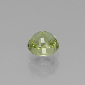 0.61캐럿 천연 라임 그린 그로슐라 가넷, 라운드 컷, 4.72 mm, VS