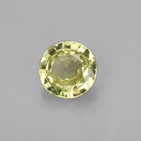 0.29캐럿 천연 라임 그린 그로슐라 가넷, 라운드 컷, 4.20 mm, VVS-VS