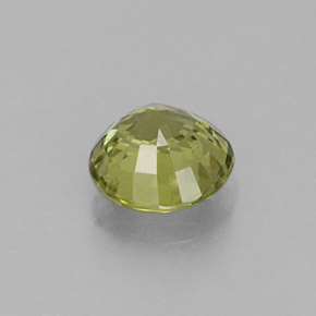 0.47캐럿 천연 라임 그린 그로슐라 가넷, 라운드 컷, 4.65 mm, VS