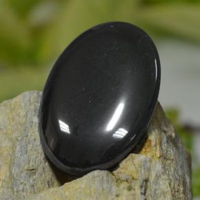 53.75캐럿 천연 블랙 그레이 헤마타이트, 타원형 컷, 29.8×21.8 mm, 불투명체