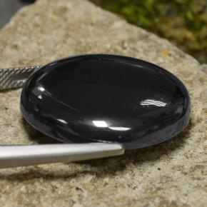 57.22캐럿 천연 다크 그레이 헤마타이트, 라운드 컷, 불투명체