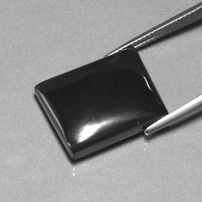 30.02캐럿 천연 블랙 그레이 헤마타이트, 바게트, 19.6×15.5 mm, 불투명체