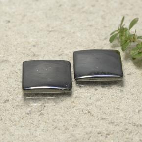 9.57캐럿 천연 블랙 그레이 헤마타이트 보석, 스퀘어, 10.9×10.9 mm, 불투명체