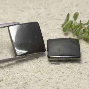 9.10캐럿 천연 블랙 그레이 헤마타이트 보석, 스퀘어, 10.9×10.9 mm, 불투명체