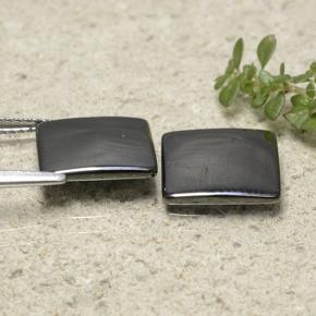9.10캐럿 천연 블랙 그레이 헤마타이트 보석, 스퀘어, 10.9×10.9 mm, 불투명체