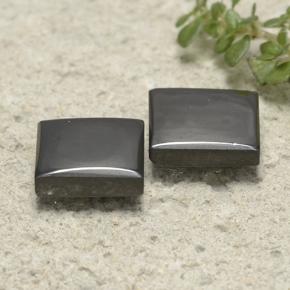 6.62캐럿 천연 블랙 그레이 헤마타이트 보석, 스퀘어, 8.7×8.5 mm, 불투명체