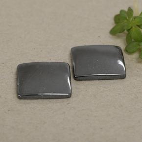 9.80캐럿 천연 블랙 그레이 헤마타이트 보석, 스퀘어, 11.1×11 mm, 불투명체