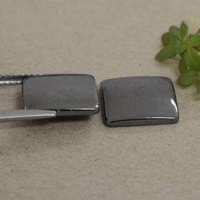 9.80캐럿 천연 블랙 그레이 헤마타이트 보석, 스퀘어, 11.1×11 mm, 불투명체