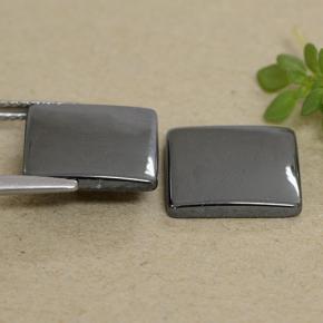 9.91캐럿 천연 미디엄 그레이 헤마타이트 보석, 스퀘어, 11×10.9 mm, 불투명체