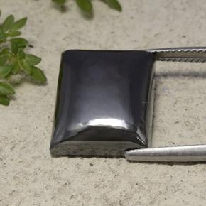 21.30캐럿 천연 블랙 그레이 헤마타이트, 바게트, 16.5×13.6 mm, 불투명체