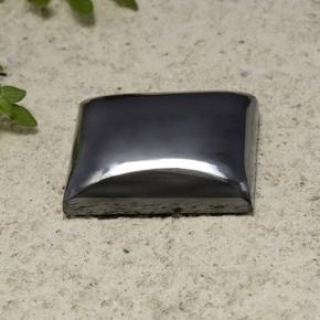 21.30캐럿 천연 블랙 그레이 헤마타이트, 바게트, 16.5×13.6 mm, 불투명체