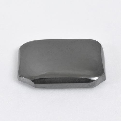 10.46캐럿 천연 미디엄 그레이 헤마타이트, 에메랄드 컷, 15.9×12.3 mm, 불투명체