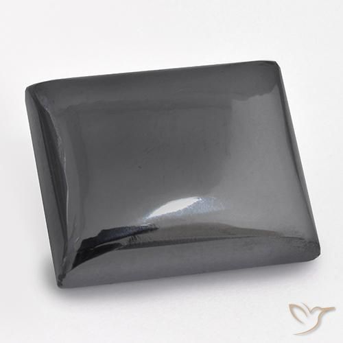 22.78ct 자연스러운 실버 그레이 적철광, 바게트, 불투명체
