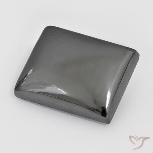 23.53ct 자연스러운 실버 그레이 적철광, 바게트, 불투명체