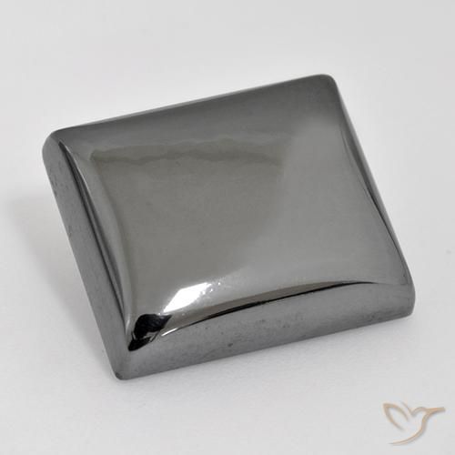 30.37ct 자연스러운 실버 그레이 적철광, 바게트, 불투명체