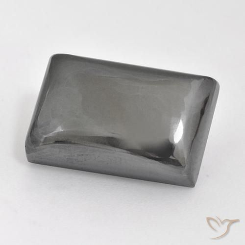 19.79ct 자연스러운 실버 그레이 적철광, 바게트, 불투명체
