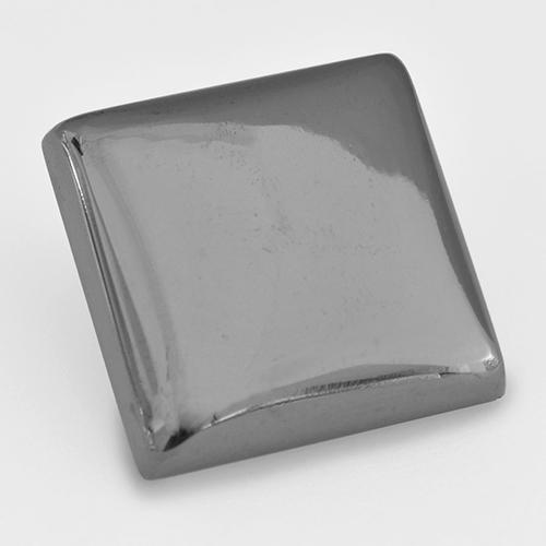 18.67캐럿 천연 미디엄 그레이 헤마타이트, 스퀘어, 15.4×15.2 mm, 불투명체