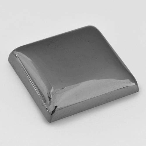 18.67캐럿 천연 미디엄 그레이 헤마타이트, 스퀘어, 15.4×15.2 mm, 불투명체