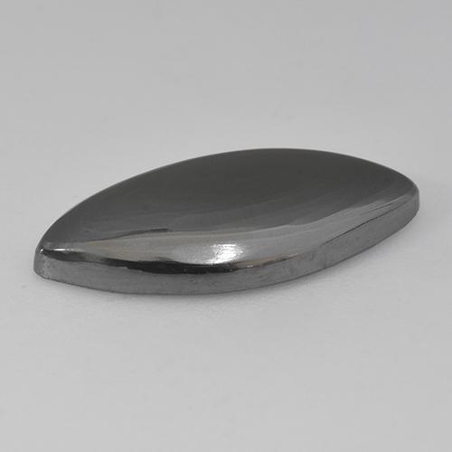 10.23캐럿 천연 미디엄 그레이 헤마타이트, 마퀴즈, 21.7×10 mm, 불투명체