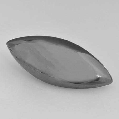 17.41캐럿 천연 미디엄 그레이 헤마타이트, 마퀴즈, 28.3×11.9 mm, 불투명체