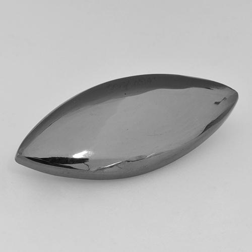 17.41캐럿 천연 미디엄 그레이 헤마타이트, 마퀴즈, 28.3×11.9 mm, 불투명체