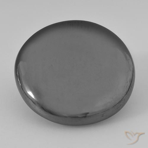 33.19ct 자연스러운 미디엄 그레이 적철광, 둥근, 불투명체