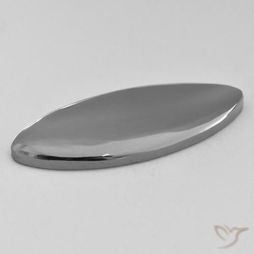 15.80캐럿 천연 실버 그레이 적철광, 보석, 불투명체