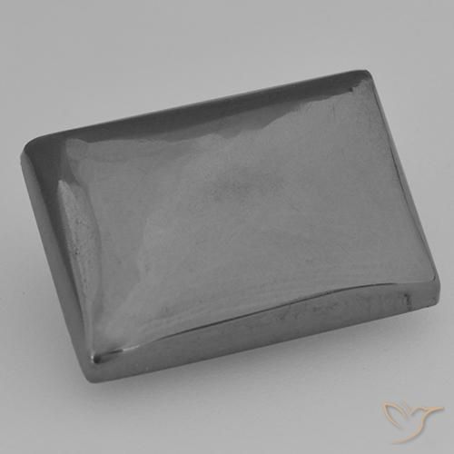 16.42ct 자연스러운 미디엄 그레이 적철광, 바게트, 불투명체