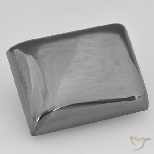 22.63ct 자연스러운 실버 그레이 적철광, 바게트, 불투명체